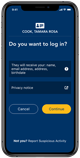login on same device example