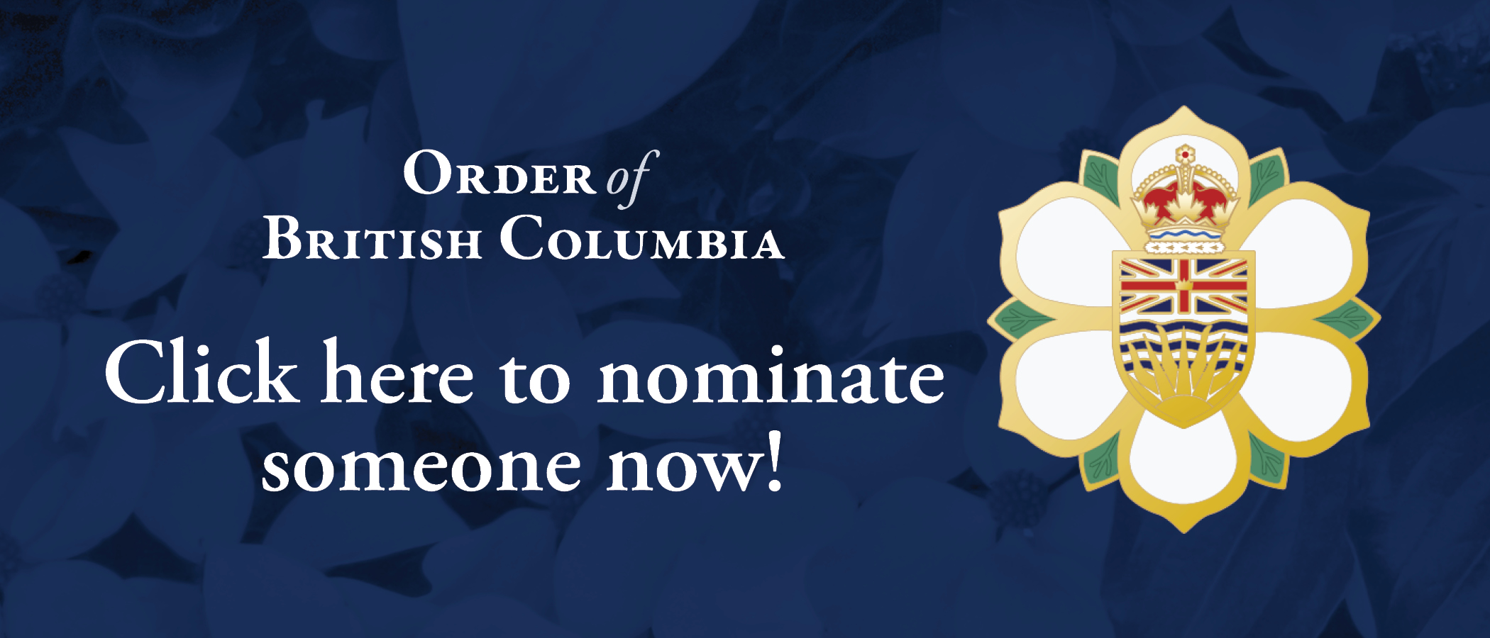 Nominate someone for the Order of B.C.