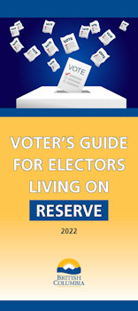 Cover page for Voter's Guide for Electors Living on Reserve