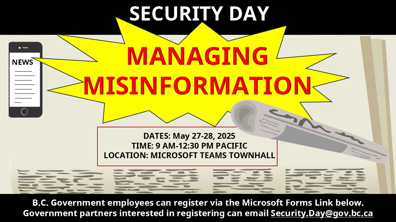 Security Day - Managing Misinformation