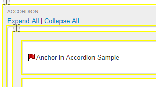 Screenshot of anchor appearing before the title of an accordion panel