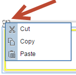 Right-context menu for panels & grids