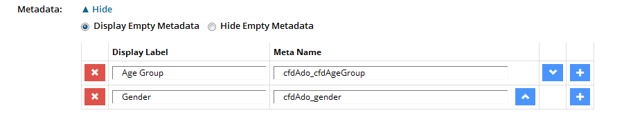 add metadata label and name value to display on search results