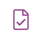 Paper icon with a checkmark