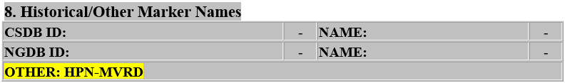 Figure 2 Location of HPN Identifier on MASCOT Long Forms