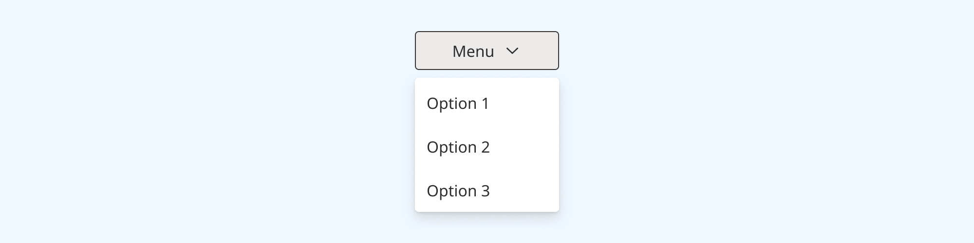 An illustration of the menu component