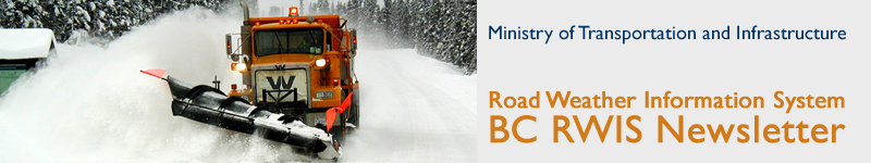 Road Weather Information System BC RWIS Newsletter banner