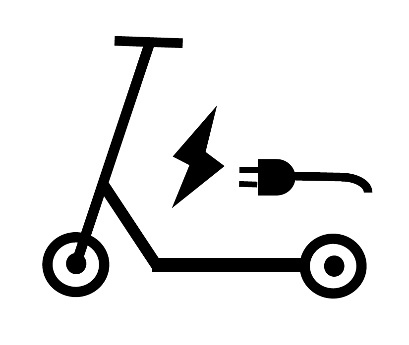 Electric kick scooter graphic