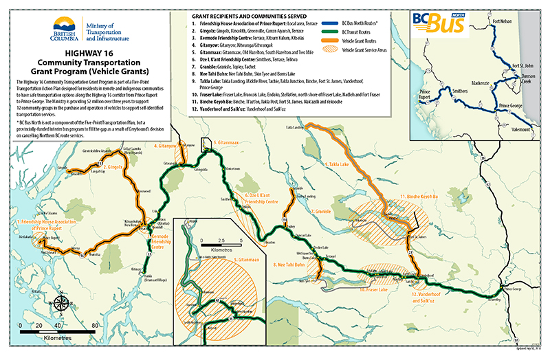 Highway 16 Community Transportation Grant Program (Vehicle Grants)