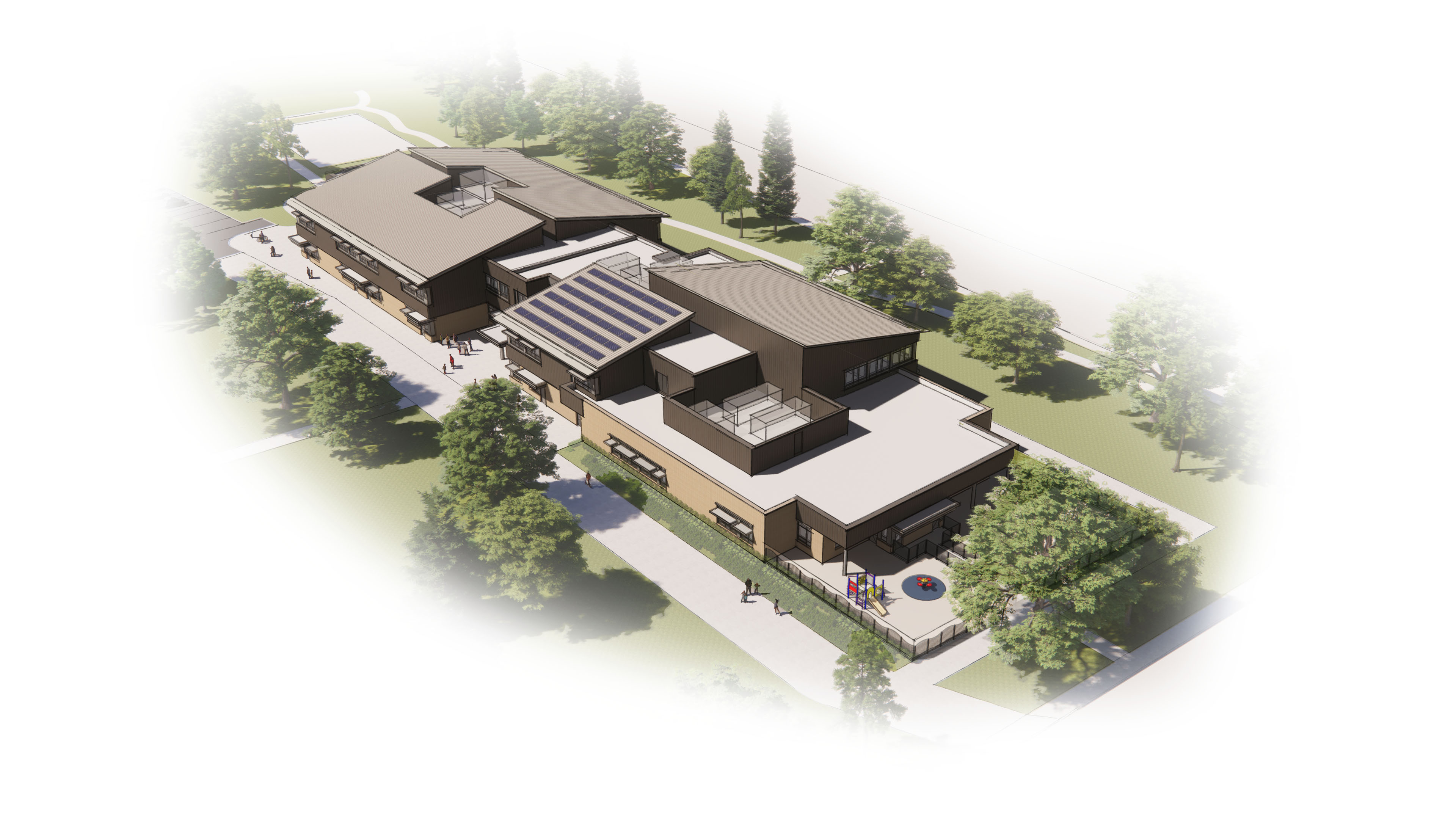 Rendered image of Cloverley Elementary School