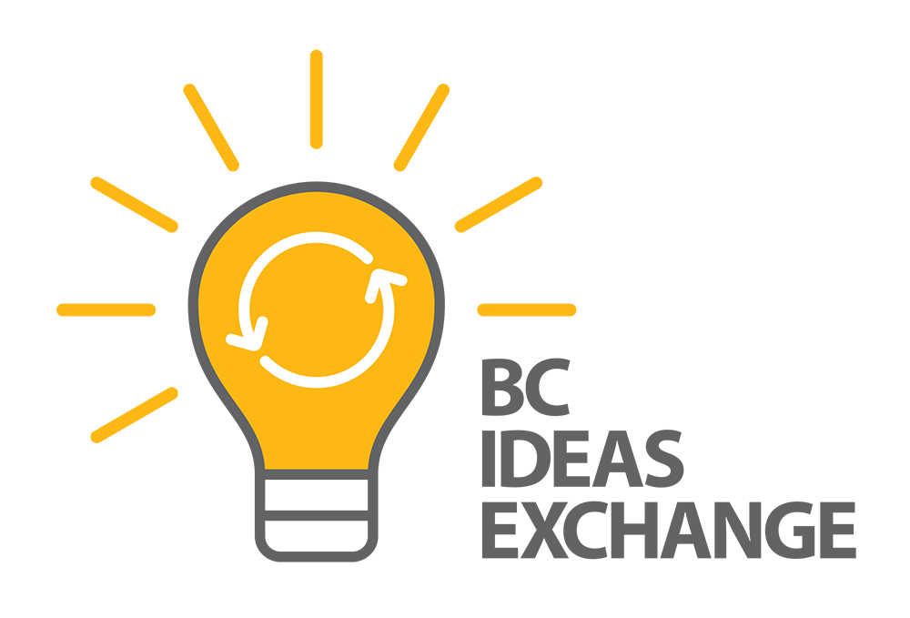 BC Ideas Exchange logo featuring a light bulb