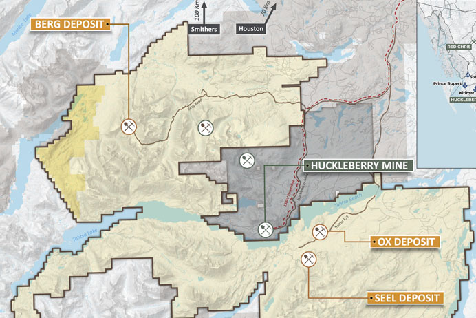 Berg project location (Source: Surge Copper Corp)