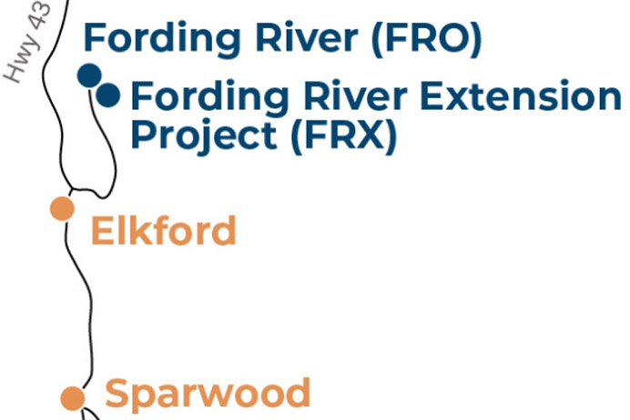 Fording River project map (Source: Glencore)