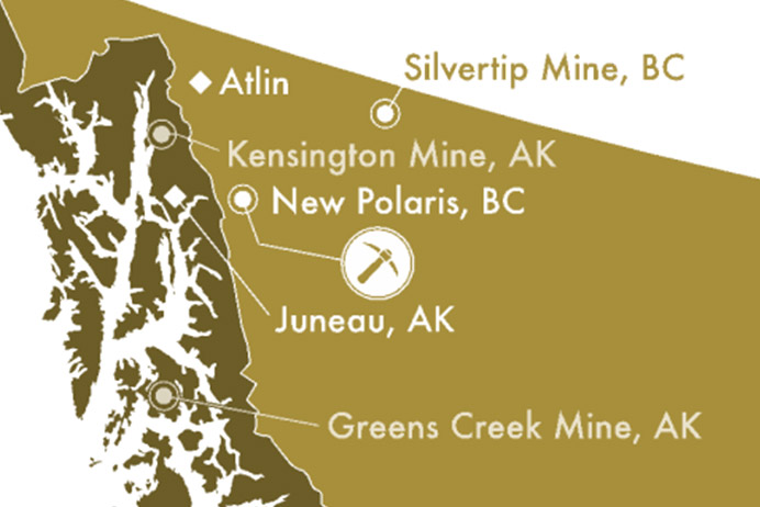 New Polaris project map (Source: Canagold Resources)