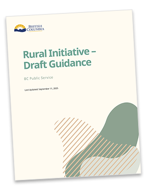 Rural Initiative - Draft Guidance
