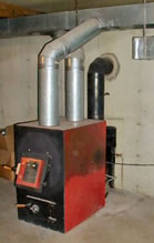 A wood furnace