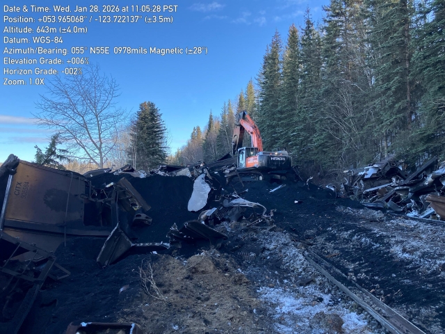 Train derailment photo