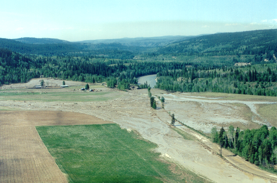 Affected farm after Cannon creek failure