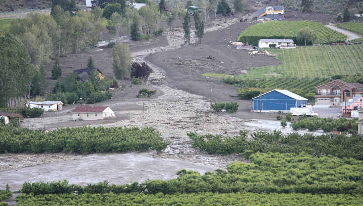 Flooded area following the dam failure of Testalinden