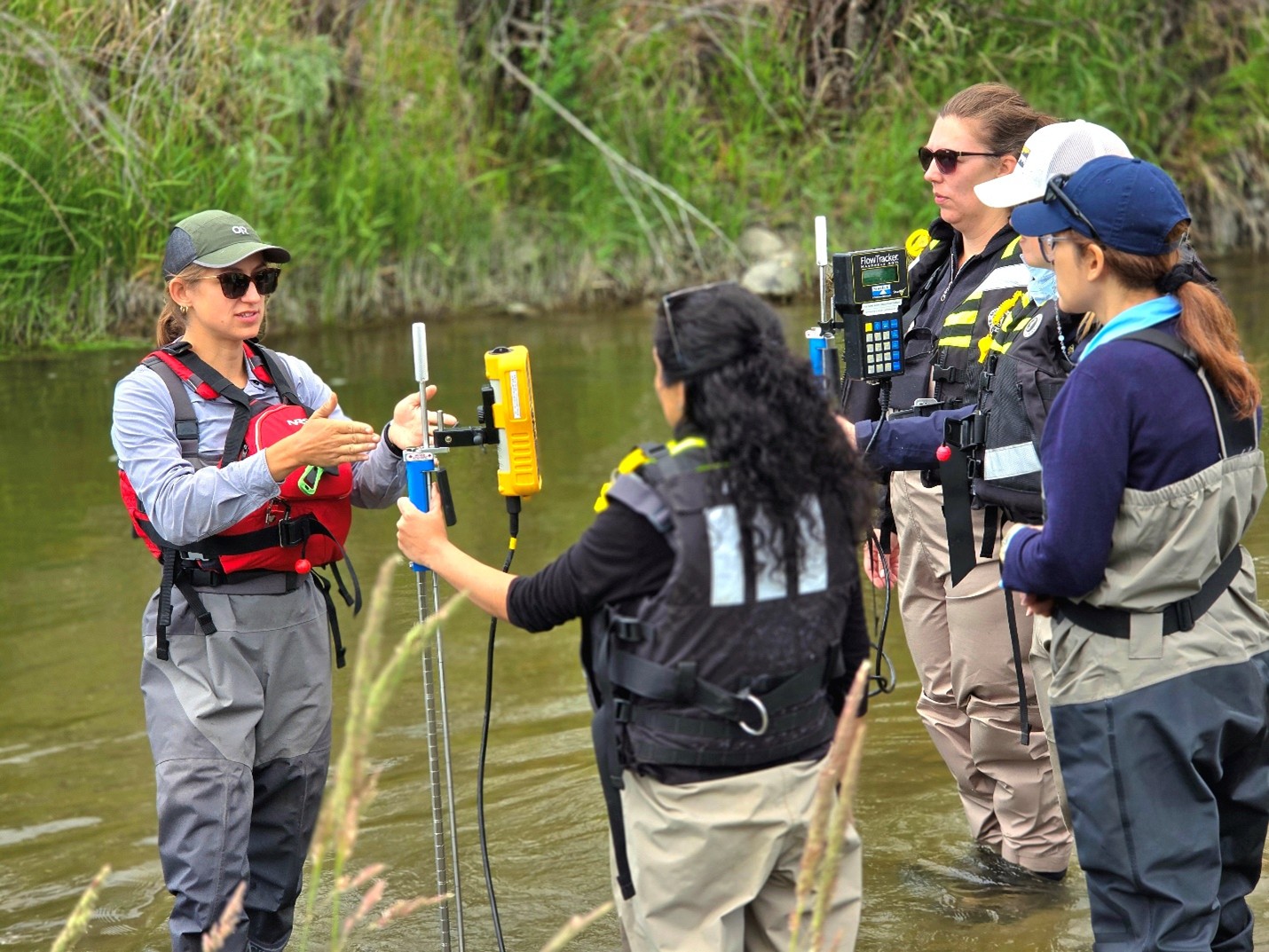 hydrometric trainer briefing trainees