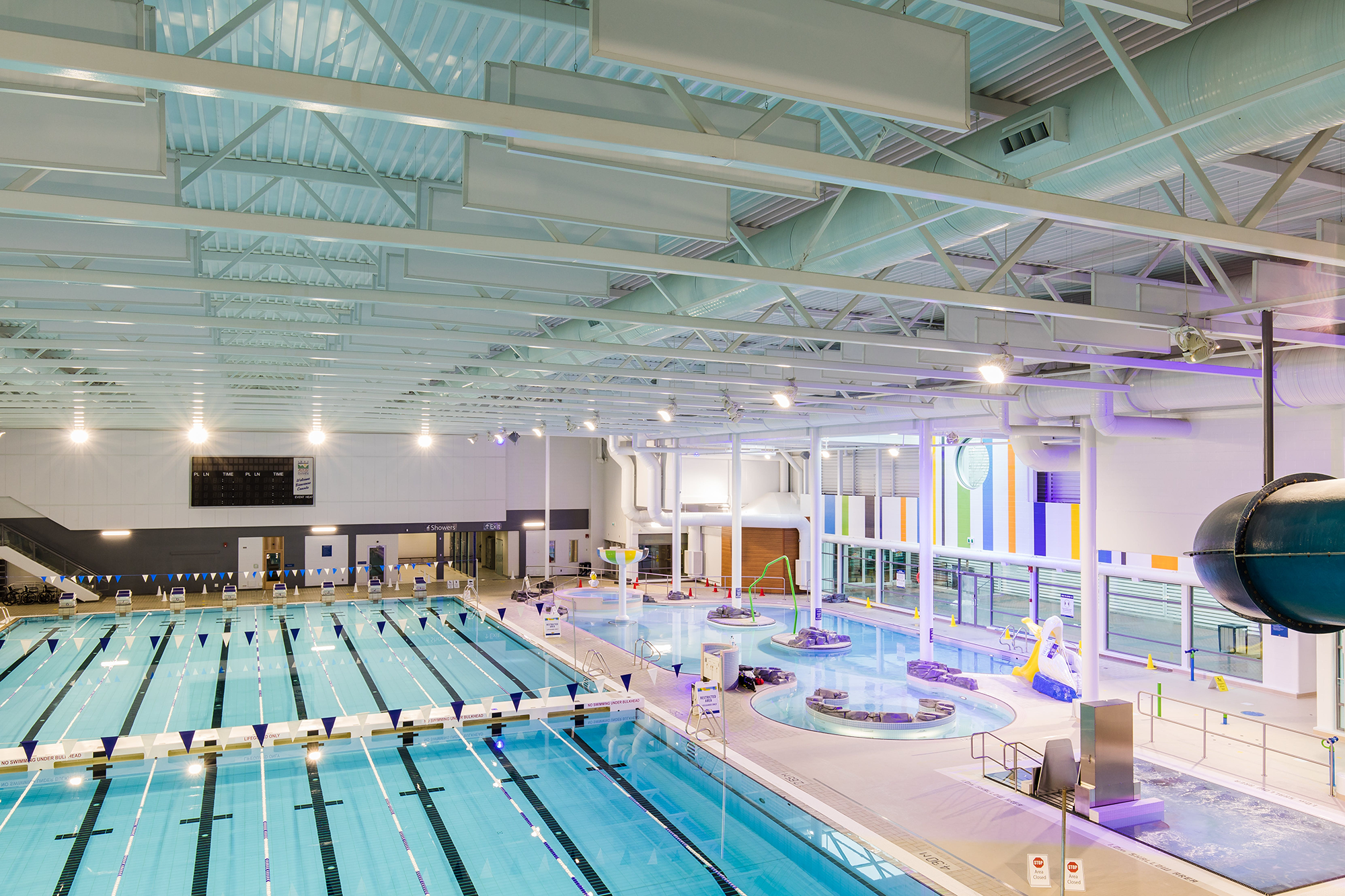 Interior photo of the Canada Games Aquatic Centre
