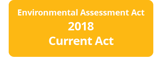 Environmental Assessment Act 2018 (current Act)