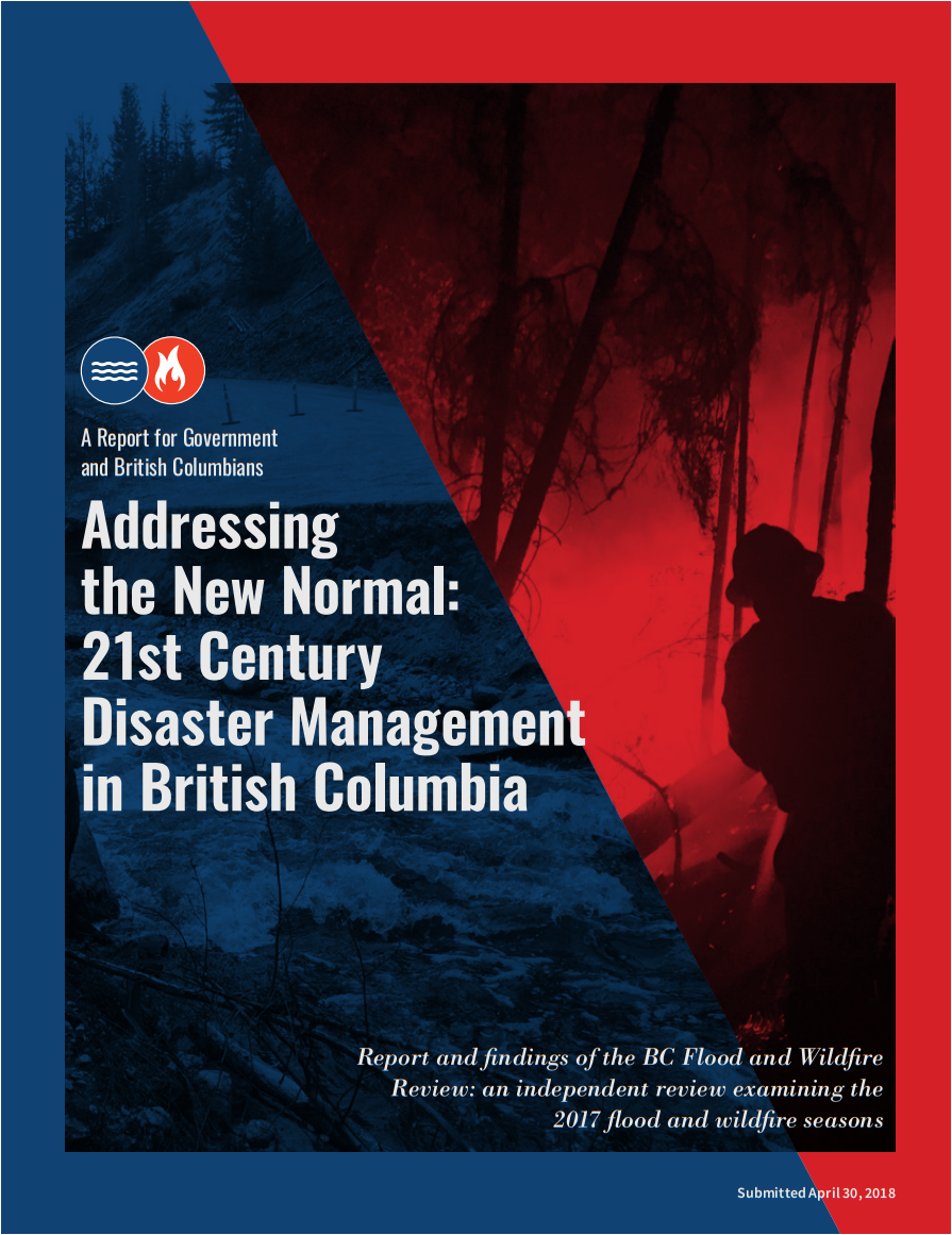 Addressing the New Normal: 21st Century Disaster Management in B.C.
