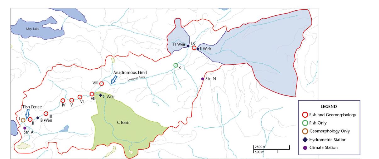 Carnation Creek Location Map