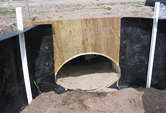 Image of a snake fence 