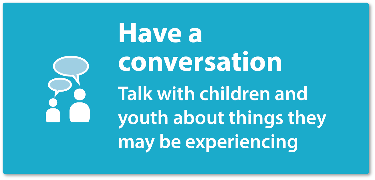 Have a conversation - Talk to your children about new and unfamiliar topics