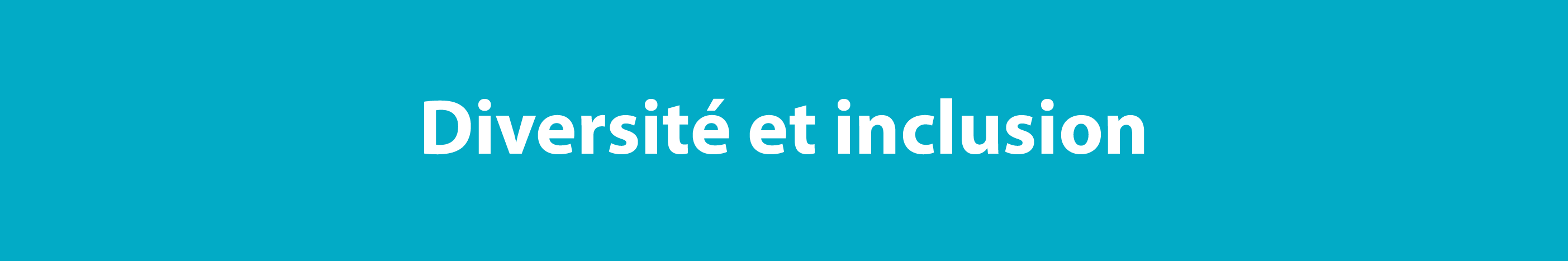 Diversité et inclusion