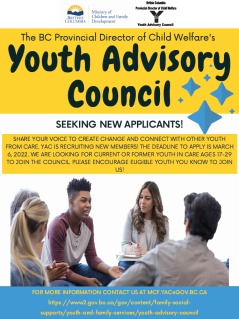 Youth Advisory Council Recruitment Poster