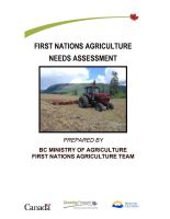 Agricultural Needs Asssessment cover