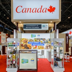 B.C. agrifood trade show booth
