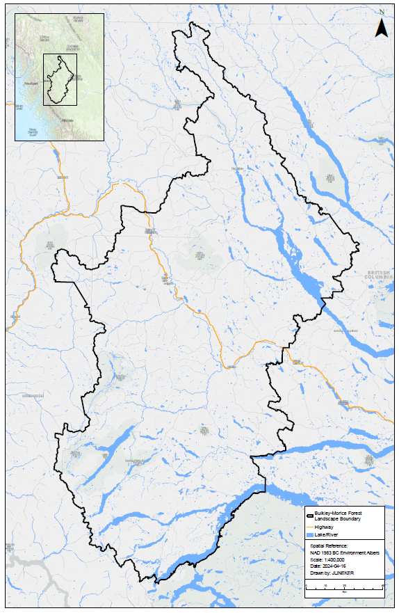 Map of Bulkley-Morice FLP
