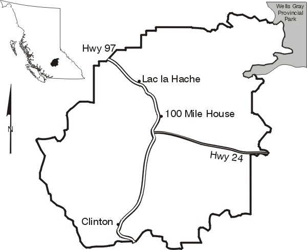 map of Quesnel TSA