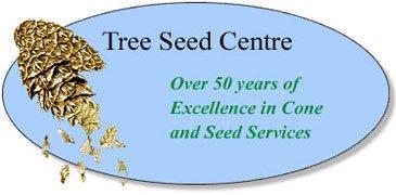 Tree Seed Center logo. "over 50 years of Excellence in Cone and Seed Services"