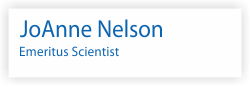 JoAnne Nelson. Emeritus Scientist