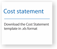 Download a template for the Cost Statement (Microsoft Excel format)