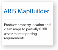 Create property location and claim maps with the ARIS Map Builder