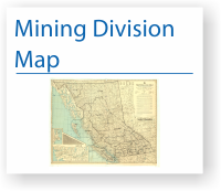 Map of the Mining Divisions in BC
