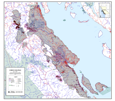 Download map of the Comox Coalfield (1:100,000)