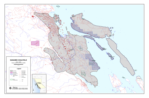 Download map of the Nanaimo Coalfiled (1:60,000)