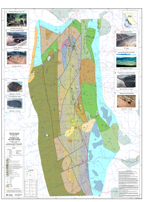 Geology map of the Hat Creek Coalfield (1:20,000)