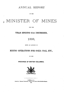 Annual Report 1898