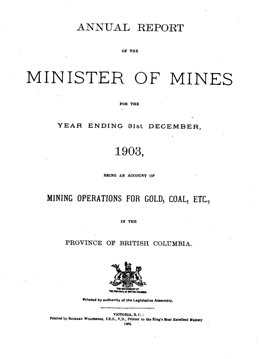 Annual Report 1903