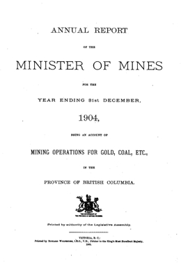 Annual Report 1904