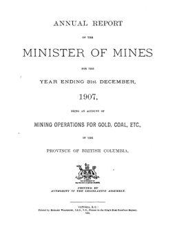 Annual Report 1907