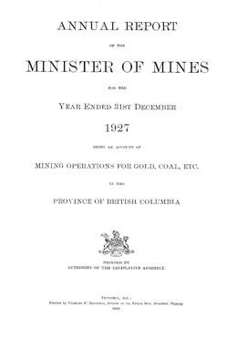 Annual Report 1927