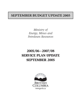 Annual Service Plan Report 2005-2006